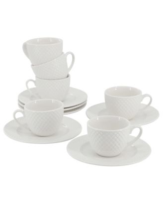 Sol Espresso Cup & Saucers, Service For 6