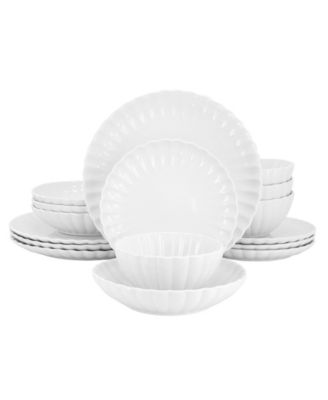 Jane Scalloped 16-Pc. Dinnerware Set, Service For 4