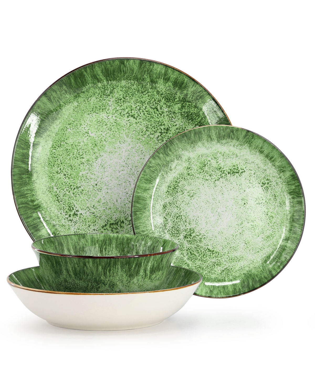 Elama Oceanus 16-Pc. Dinnerware Set, Service For 4