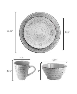 Malibu 16-Pc. Dinnerware Set, Service For 4