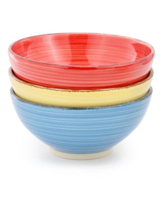 Color Ridge Cereal Bowls, Set of 6