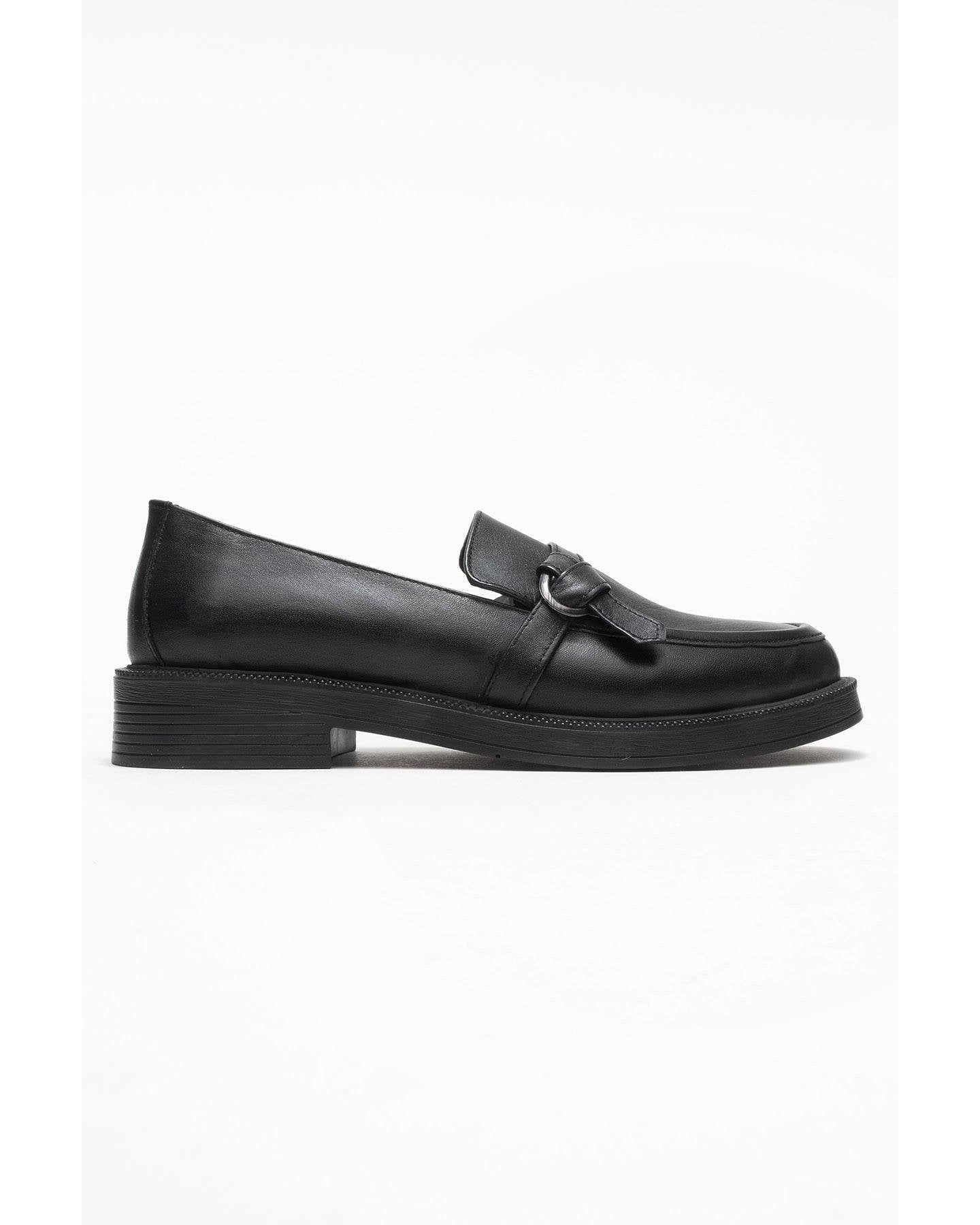 Женские туфли Forever & Always Shoes Women Galea Buckled Leather, цвет: Чёрный кожаный — фото 2