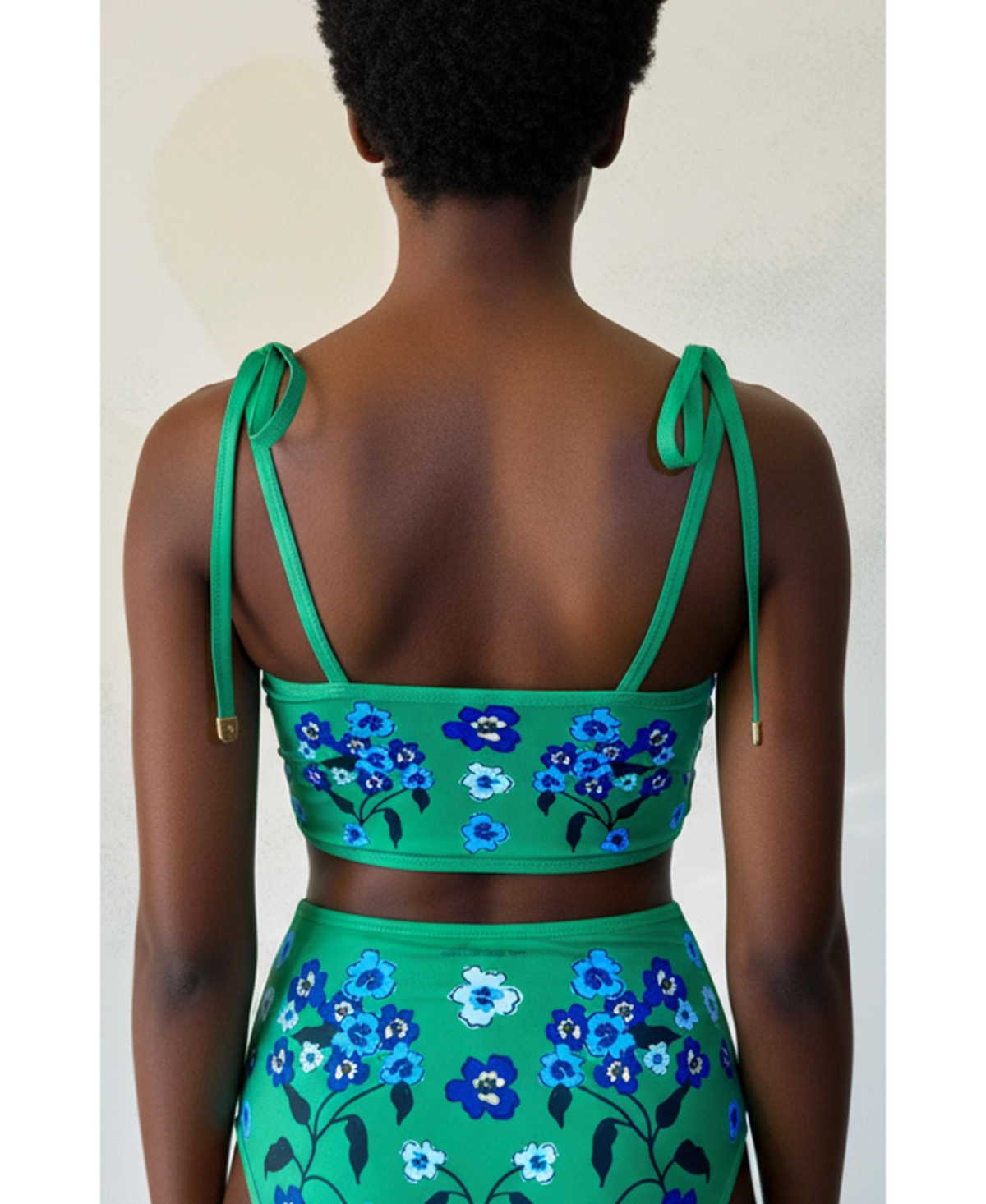 Jessie Zhao New York Women's Tropical Escape Reversible Bikini Top