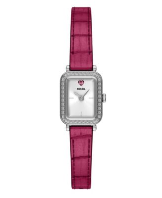 ?Women Pink Stainless Steel Watch with Steel, Leather, or Silicone Band Pink Sunburst Watch main image 4