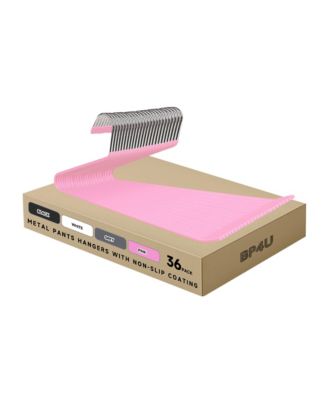 Open-Ended Heavy Duty Metal Pants Hangers, Heavy Duty Space Saving Steel Towel & Scarf Hangers for Jeans, Trousers, Dresses