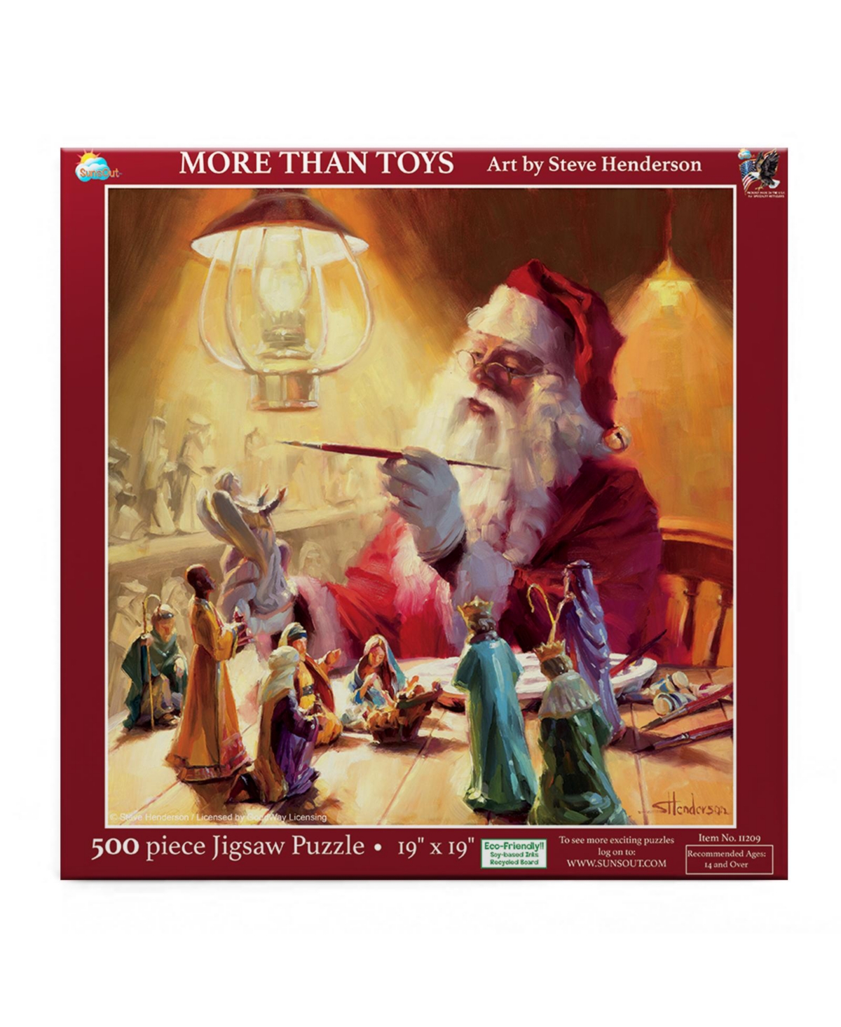 SunsOut More Than Toys 500 piece Jigsaw Puzzle for Adults Christmas