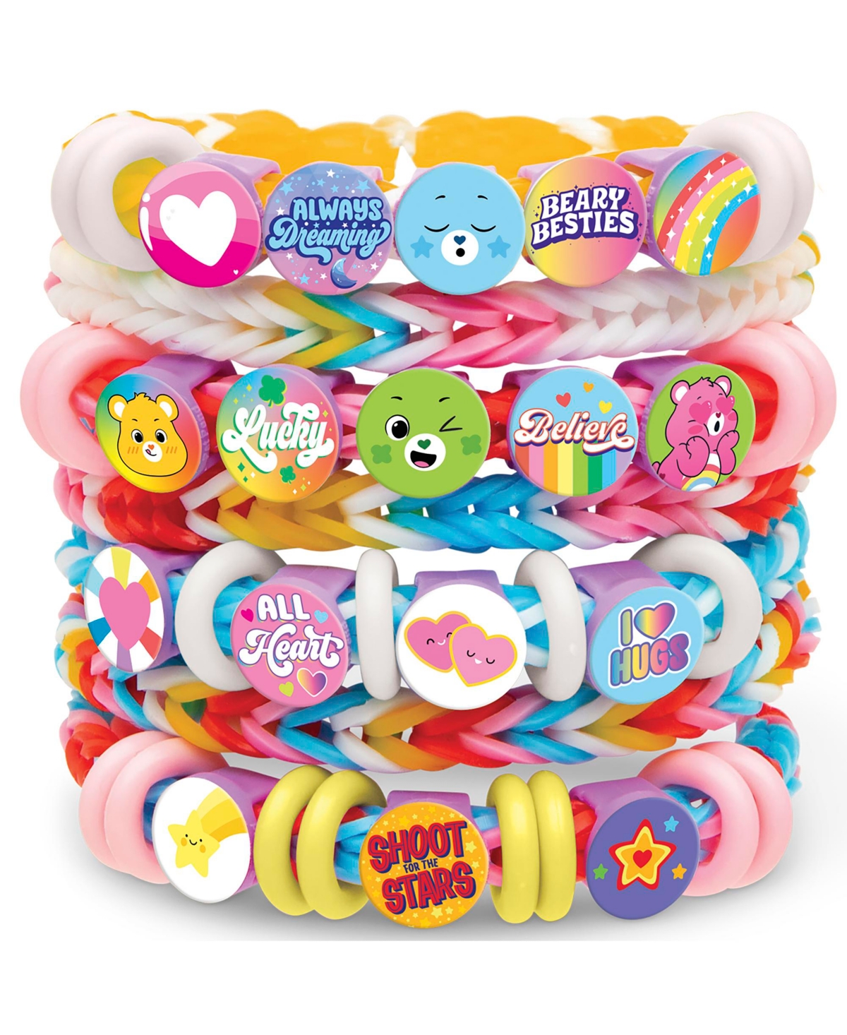 Rainbow Loom Beadmoji:Celebration Bracelet Kit - Care Bears