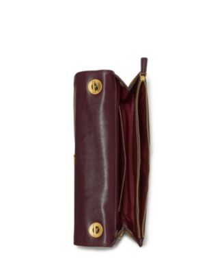 Deco Medium Fine Grain Leather Soft Shoulder Bag