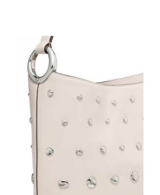 Halo Medium Studded Leather Bucket Bag