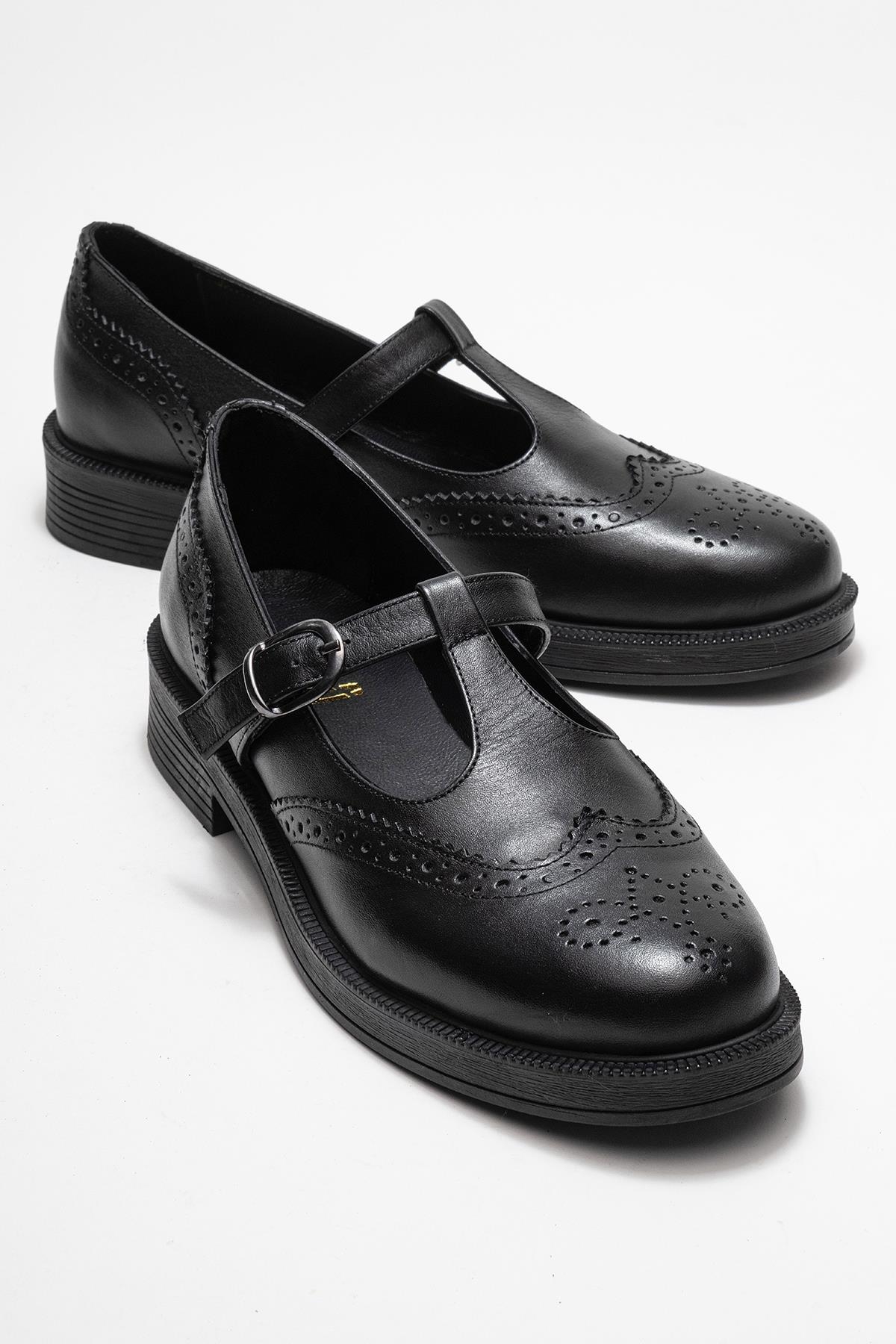 Forever & Always Shoes Janney Leather Strap Loafers