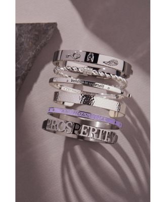 Grateful Heart Hinge Bangle Bracelet