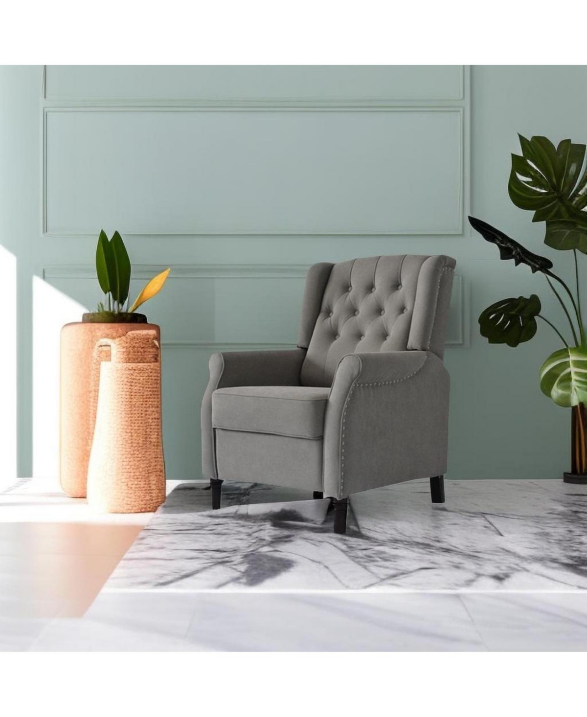 Streamdale Furniture Brand New Recliner Sofa Light Cozy Soft Living Room Sofa Chair