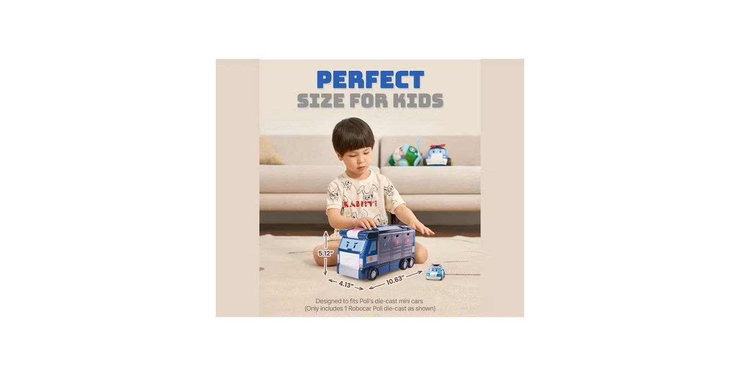 Детский игровой набор Robocar Poli 3-in-1 Transforming Vehicle Launcher Playset — фото 6