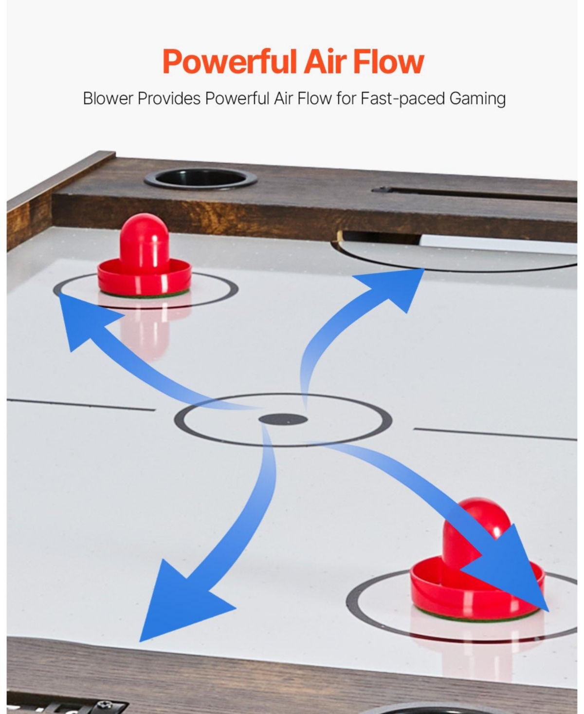 Mecale 3-in-1 Combo Game Table, 54" Air Hockey, Ping Pong and Foosball Multi-Game Table for Family Game Rooms