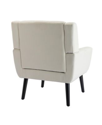 Ergonomic Linen Accent Chair for Home