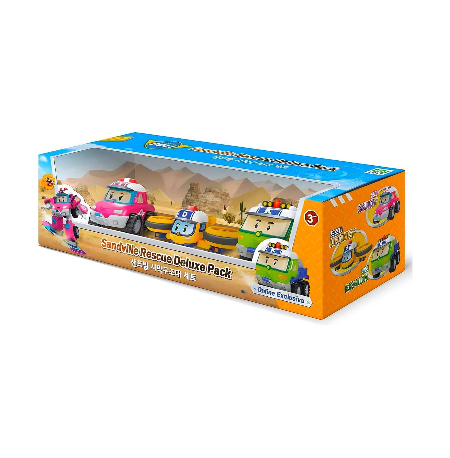 Детские игрушки Robocar Poli Sandville Die-Cast Rescue Vehicle 3-Piece Set — фото 5