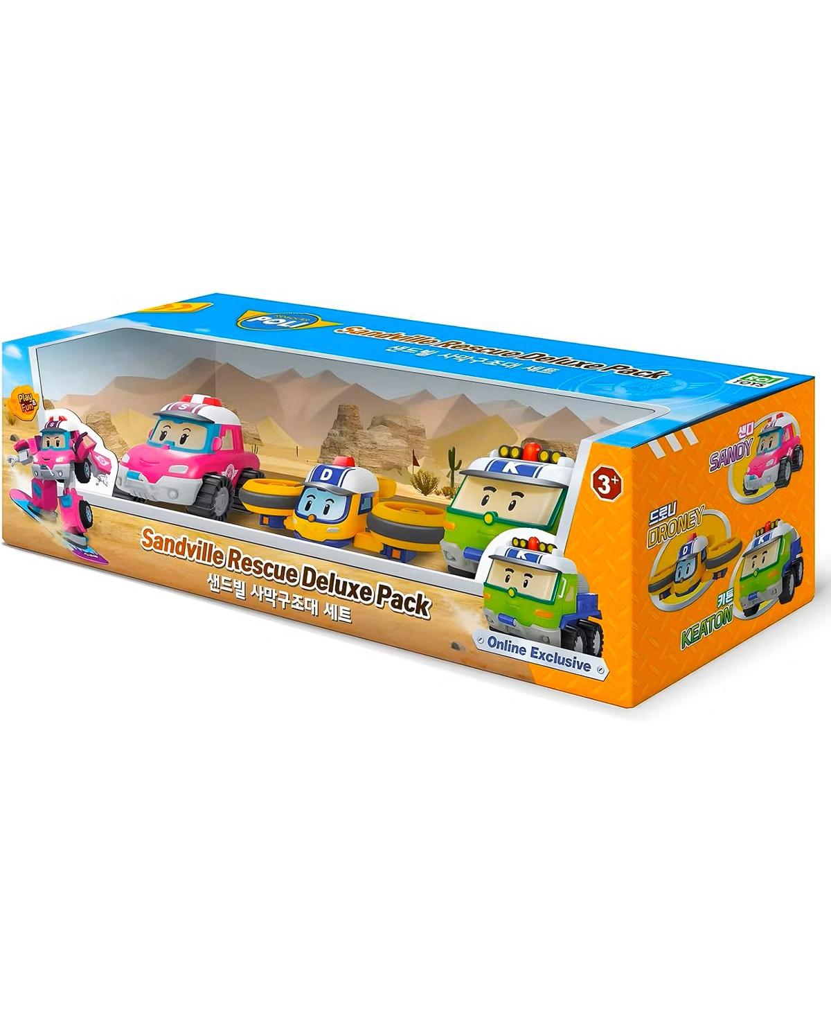 Robocar Poli Die-Cast Rescue Vehicle Set (Droney, Sandy, Keaton) | Perfect Birthday Toy Car Gift for Kids' Role Play & Learning