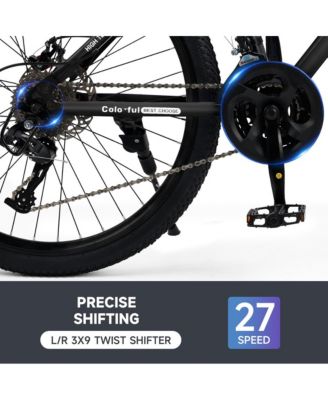 27.5-Inch 27-Speed Mountain Bike with Lock-Out Fork & Dual Disc Brakes for Versatile Riding