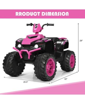 12V Kids Ride-On ATV with LED Lights and Treaded Tires