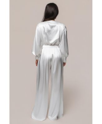 Women's Satin Bliss Pleated Pant