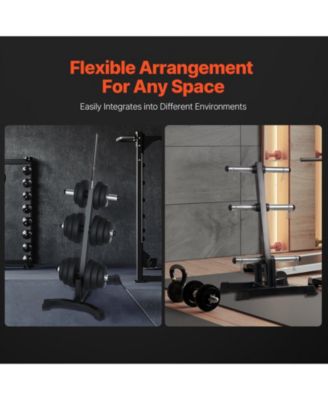 Weight Plate Rack, L-Frame Plate Tree for 2-Inch Weight Plates, 1000 lb Capacity Storage Stand