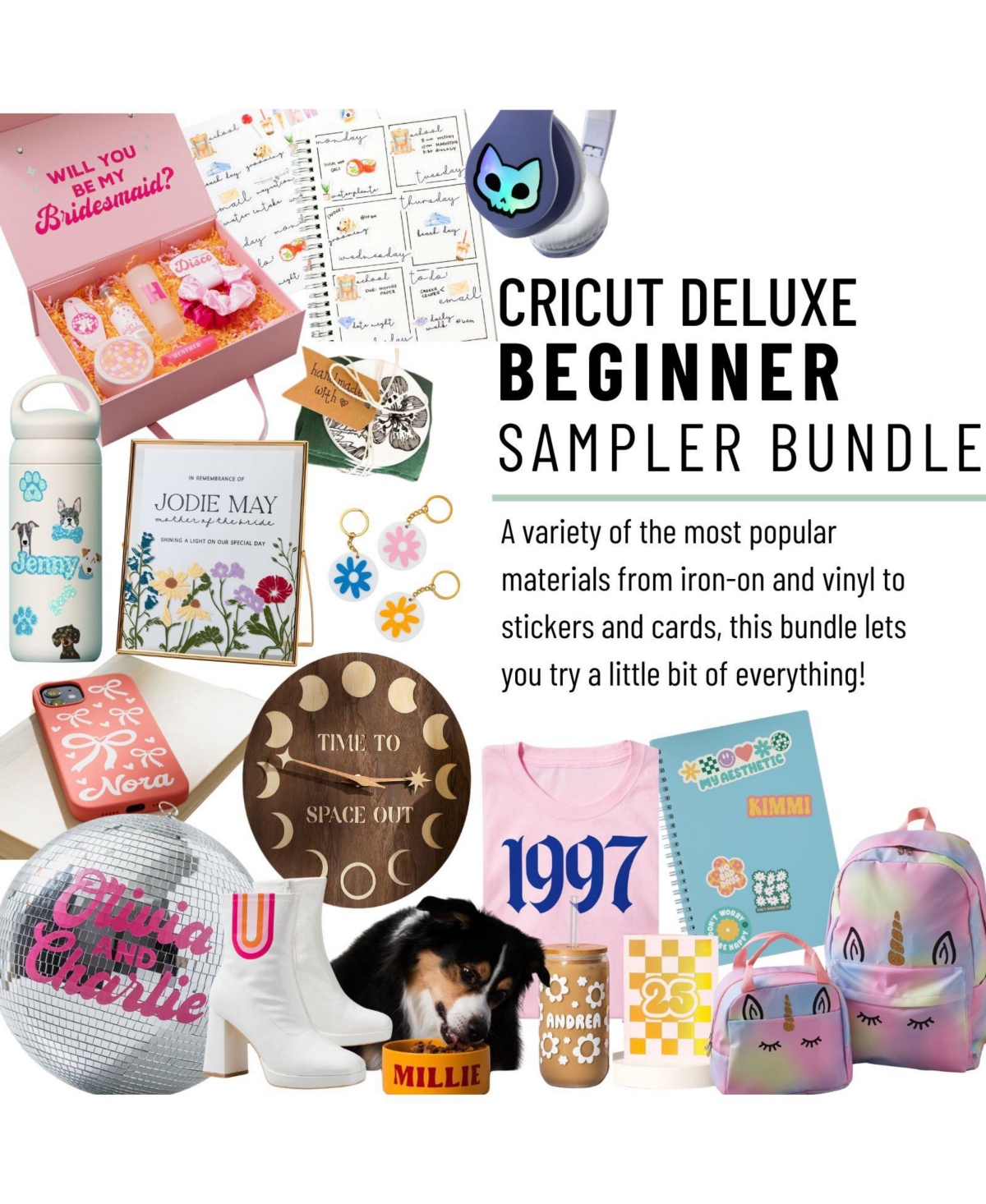 Cricut Deluxe All-in-One Materials and Accessories Bundle for Cricut Joy Xtra Machines
