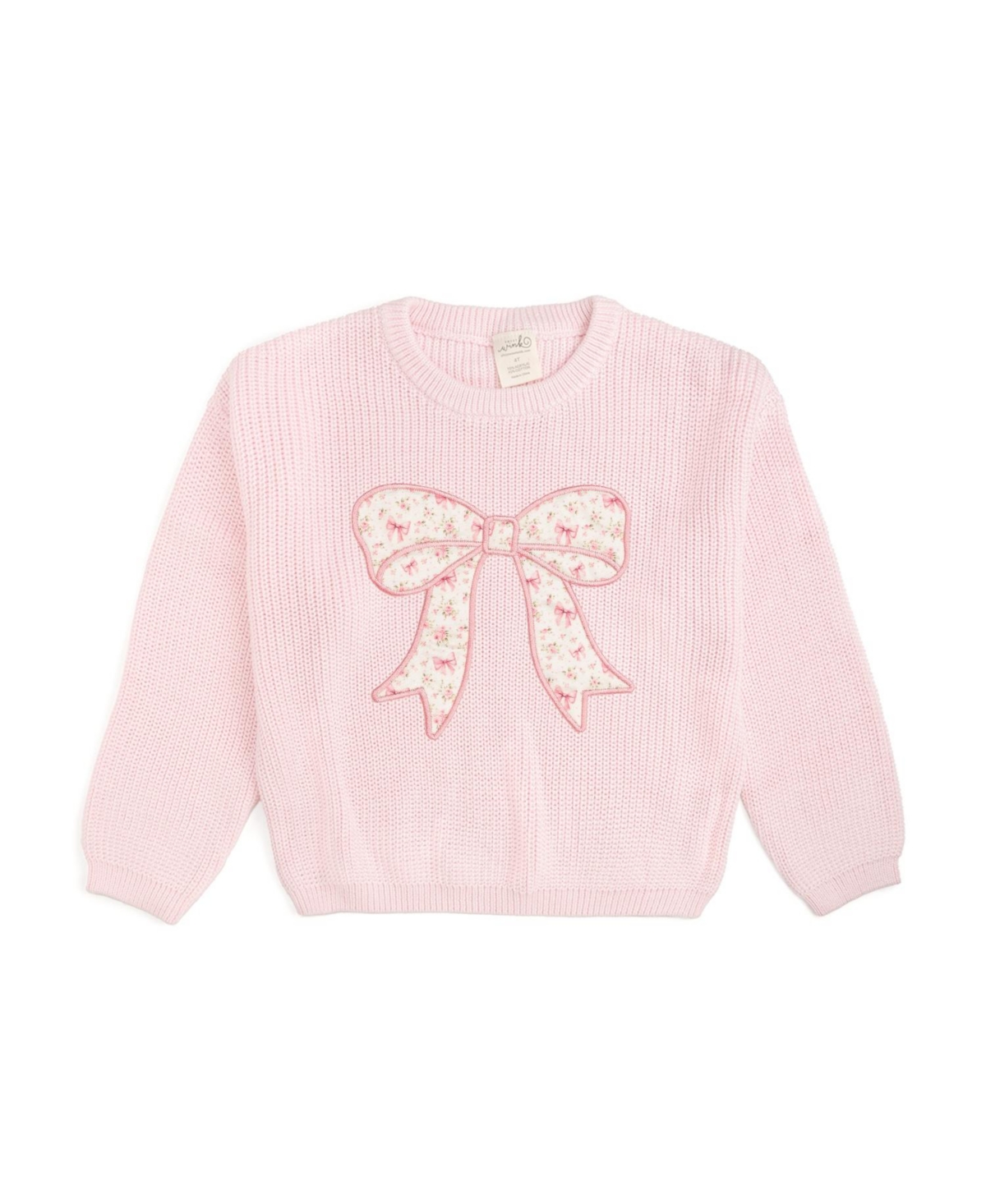 Sweet Wink Baby Girls Ditsy Floral Bow Knit Sweater