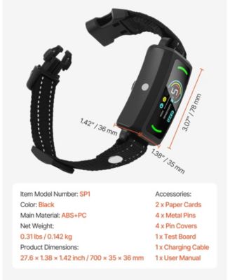 Waterproof Rechargeable Smart Bark Collar with 6 Sensitivity Levels, Black
