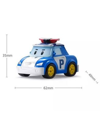 Die-Cast Metal Emergency Rescue Police Car - Poli | Early Learning Gift for Kids, Vehicle Learning & Role Play
