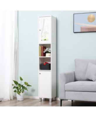 71" Slim Freesding Bathroom Floor Cabinet Tower Organizer,