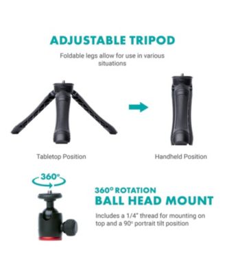 iVlogger Vlogging Kit for iPhone with Light, Mic, Phone Mount, Tripod (Lightning)