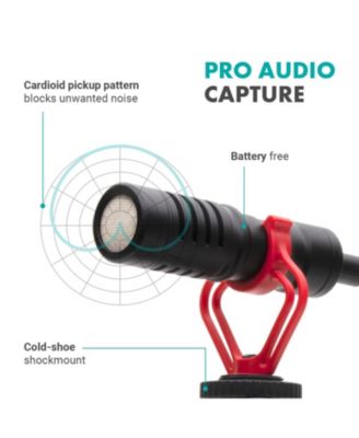 Tablet Vlogging Kit for iPad with Mic, Light, Full-Size Tripod