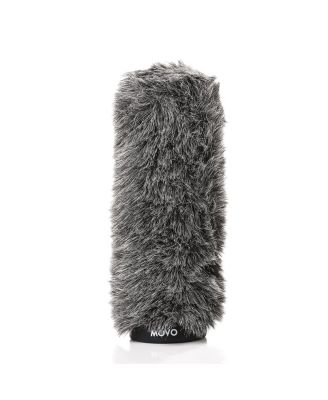 WS-G300 Furry Rigid Windscreen for Microphones 18-23mm in Diameter and up to 12.6" (32cm) Long - Dark Gray