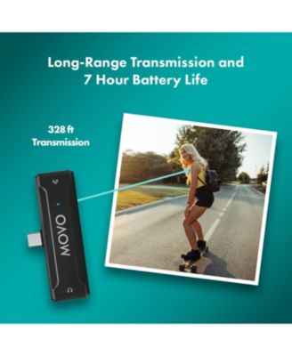 WMX-2-C USB-C Wireless Lavalier Microphone for iPhone 15/Android/USB C Devices with WMX-HM Handheld Adapter