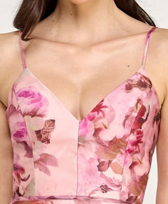 Juniors' V-Neck Dress