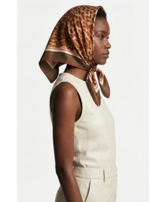 Leopard Allure Double Sided Silk Scarf