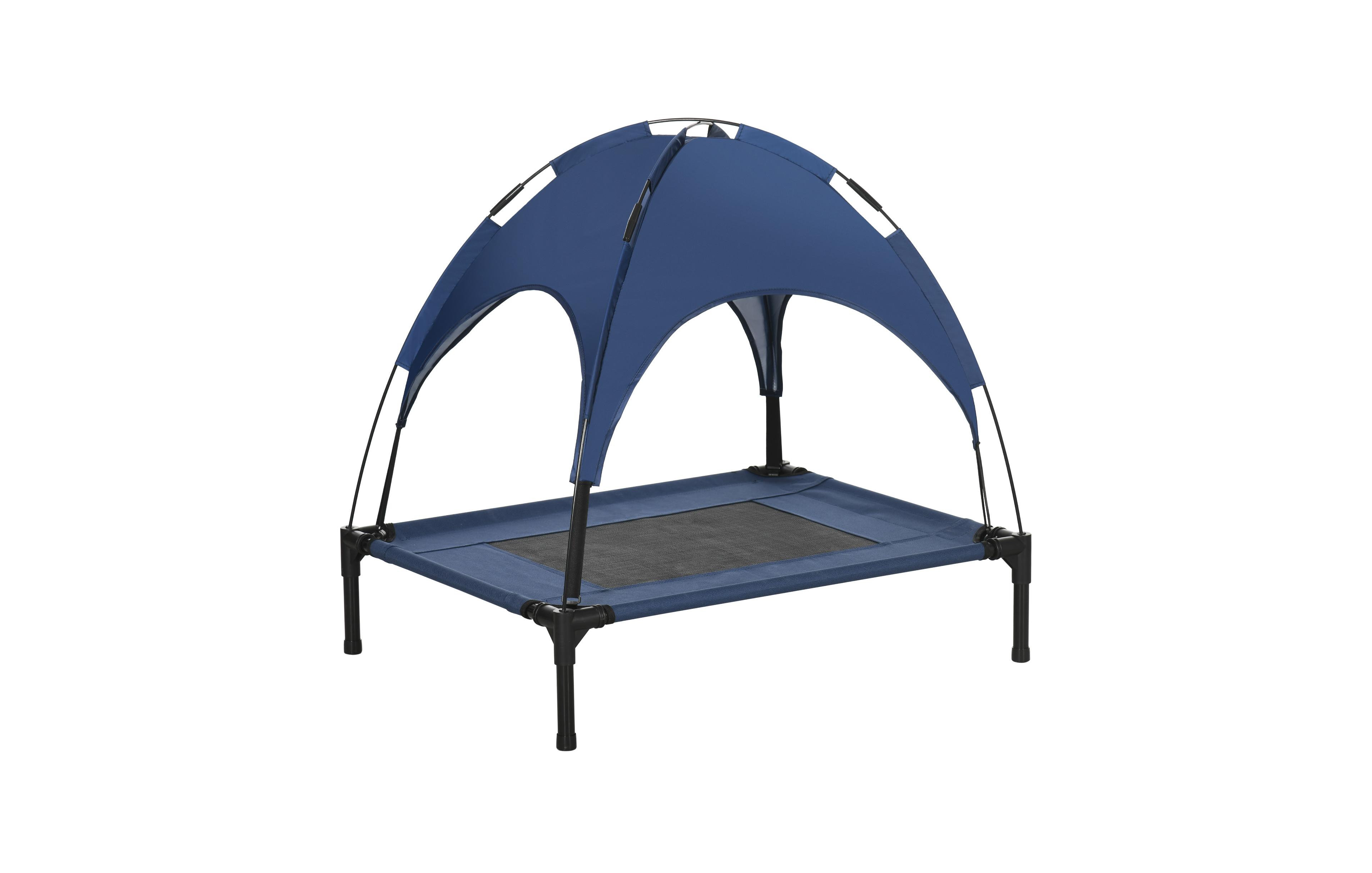 PawHut Elevated Pet Bed Dog Foldable Cot Tent Canopy Inst Shelter