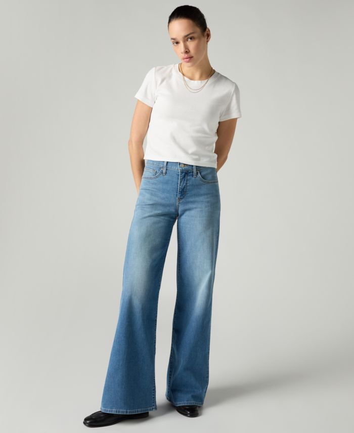 Levi's Women's 318 Shaping Stellar-Stretch Wide-Leg Jeans