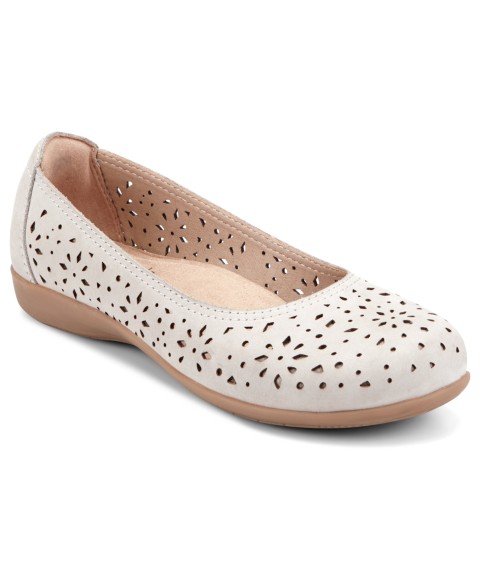 Женские Earth Women's Bentlee Cutout Leather Slip-On Ballet Flats