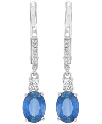 Sapphire (2 ct. t.w.) & Diamond Dangling Earrings