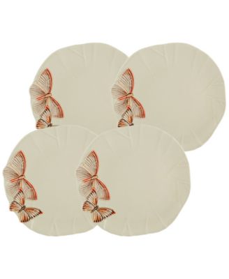 Cloudy Butterflies By Cláudia Schiffer Dinner Plates, Set of 4