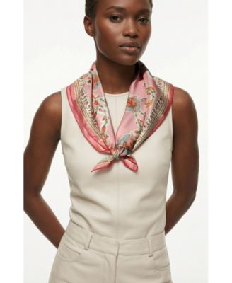 Blush Charm Double Sided Silk Scarf