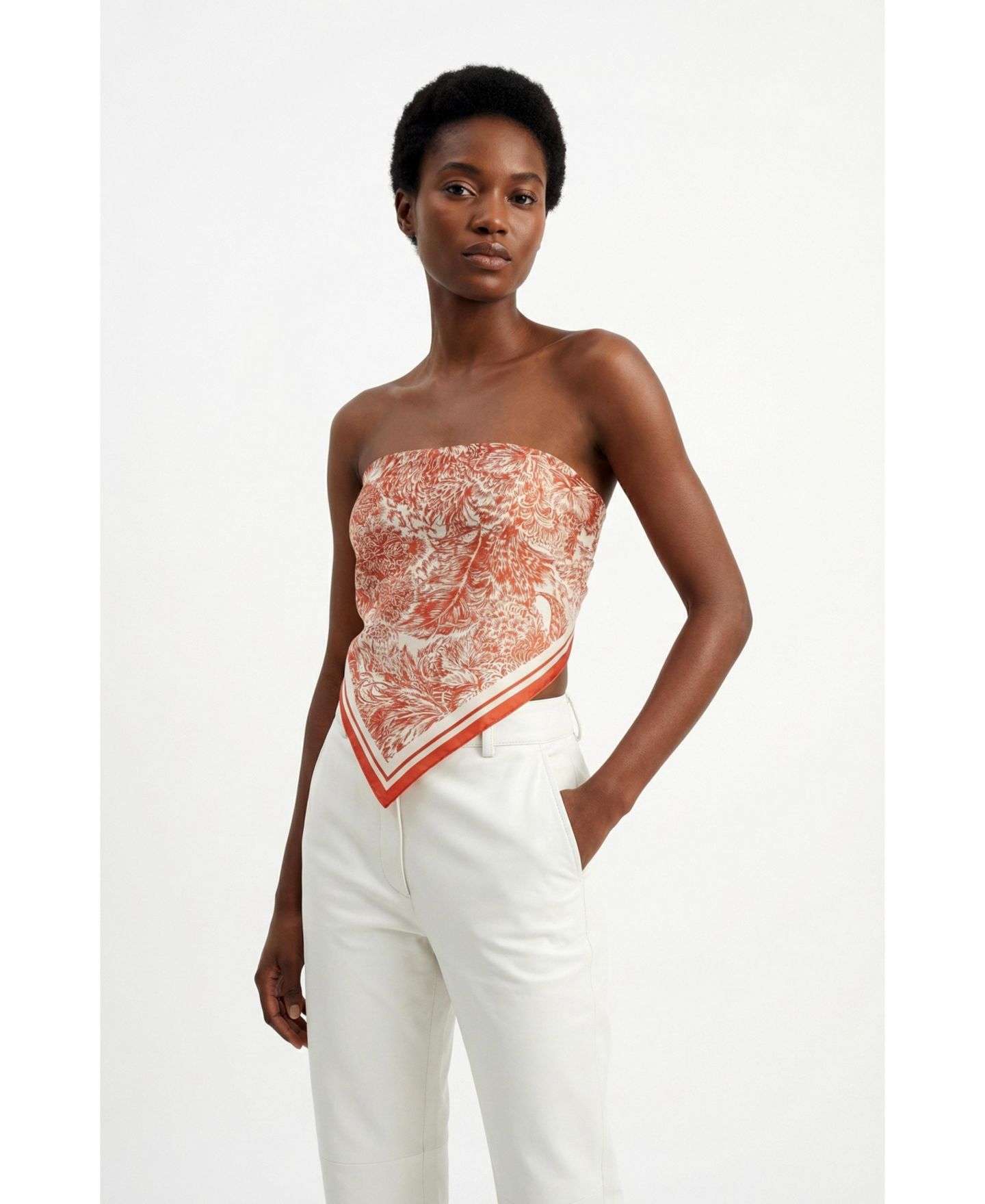 Женский шарф Jessie Zhao New York Terracotta Dream Double Sided Silk, цвет: Розовый — фото 5
