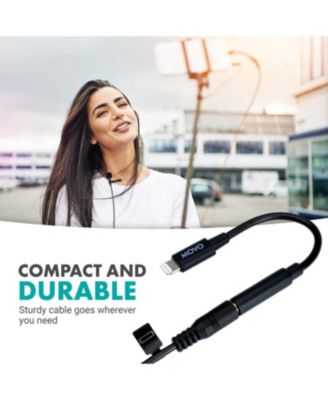 IMA-1 Microphone Adapter Cable - 3.5mm TRRS to Lightning Connector - Compatible with iOS Devices