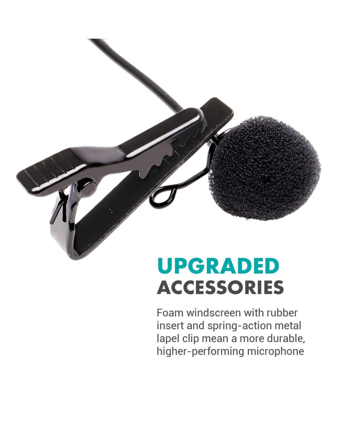 Movo Wmx-lav Lavalier Microphone for The Wmx-1, Wmx-7, Wmx-20 and Edge Wireless Systems