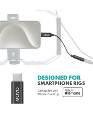 Female 3.5mm TRRS Microphone Adapter Cable to USB-C Connector Dongle