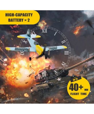 BF-109 RC Plane with 6-Axis Gyro Stabilization, 3-Channel 2.4G, 2 Batteries & EPP Foam