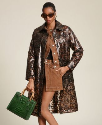 Women's Center Front Belted Trench Coat