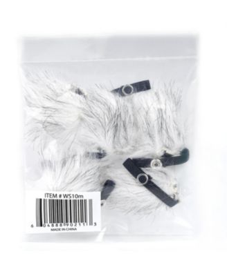 WS10n Universal Furry Outdoor Microphone Windscreen Muff for All Lavalier Microphones (5 PACK)