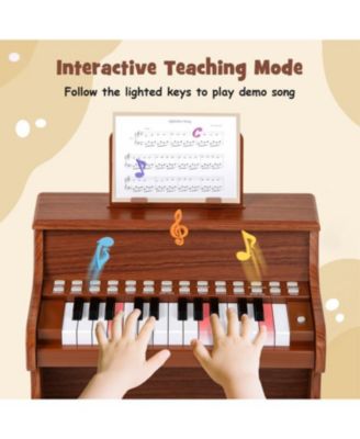 Adjustable Speed 25-Key Piano Keyboard for Kids Learning